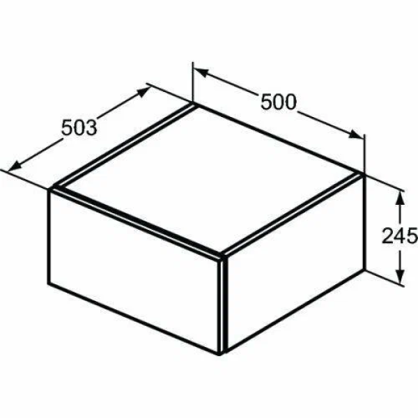Шкафчик подвесной Ideal Standard ADAPTO 500х245х503 — изображение 4