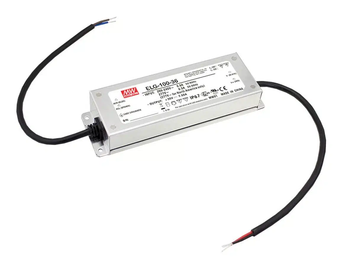 Блок питания 100вт, Mean Well ELG-100-24B (24V, 4.2A, IP67, 0-10V)