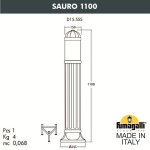 Светильник Fumagalli SAURO 1100 D15.555 E27 Чёрный/Опал — изображение 2