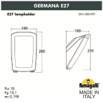 Светильник Fumagalli GERMANA 2N1.000.000.WXC2L (белый/опал) — изображение 2