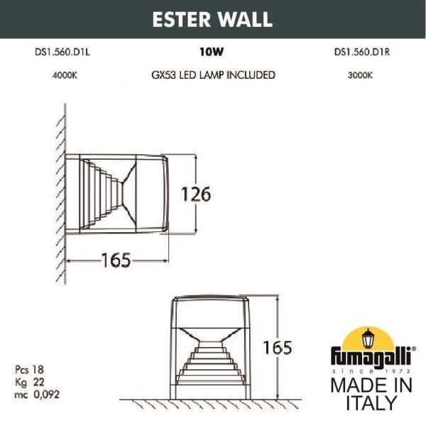 Светильник Fumagalli ESTER WALL белый — изображение 2