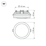Светильник Arlight LTD-85SOL-5W White 6000К — изображение 2