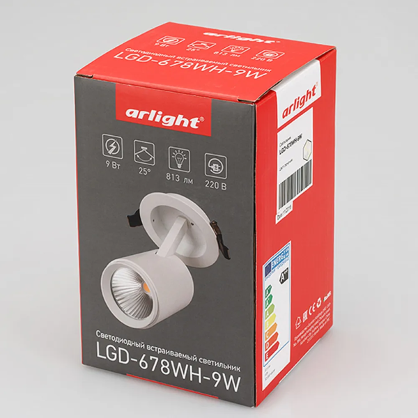 Светильник Arlight LGD-678WH-9W Warm White — изображение 3