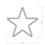 Фигура ARD-STAR-M1-295x275-36LED Warm (230V, 2.5W) — изображение 2
