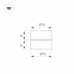 Светильник Arlight SP-RONDO-FLAP-R95-16W Warm3000 (BK, 110 deg, IP40 Металл, 3 года) — изображение 5