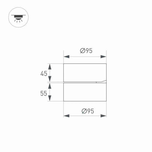 Светильник Arlight SP-RONDO-FLAP-R95-16W Warm3000 (BK, 110 deg, IP40 Металл, 3 года) — изображение 5