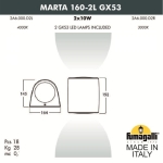 Светильник Fumagalli MARTA 160-2L 2A6.000.000.WXG53, белый/прозрачный — изображение 2