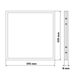 Светодиодная панель Feron AL2113 28551 (LED, 36W, 2900lm, 6500K, белый, IP20, 595х595х8мм) — изображение 5