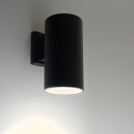 Светильник настенный Feron DH0707 (LED, 15W, 1200Lm, 3000K, IP54, черный,  110х170х200мм)