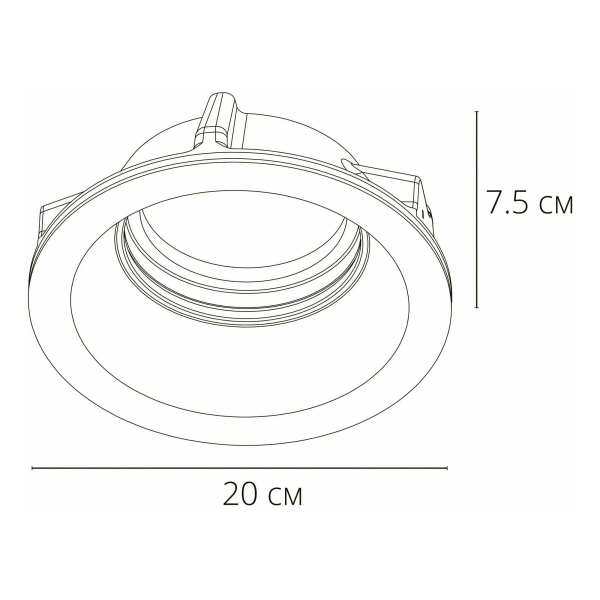 Светильник встраиваемый ARTE Lamp A9270PL-1WH (G53, max.50W, белый, под штукатурку) — изображение 3