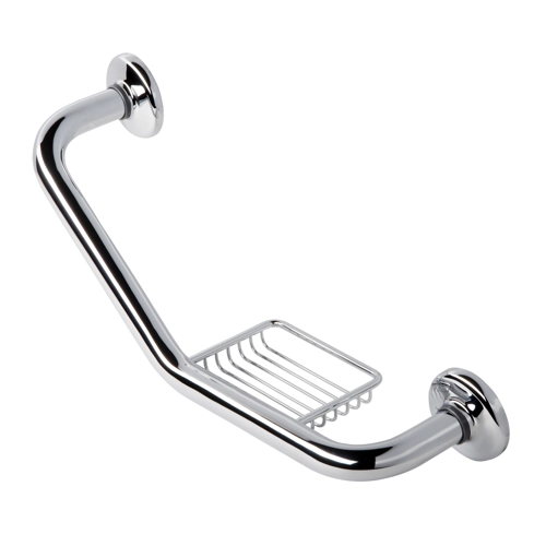 Standart/Hotel Grab rail with soap holder 20  mm tube