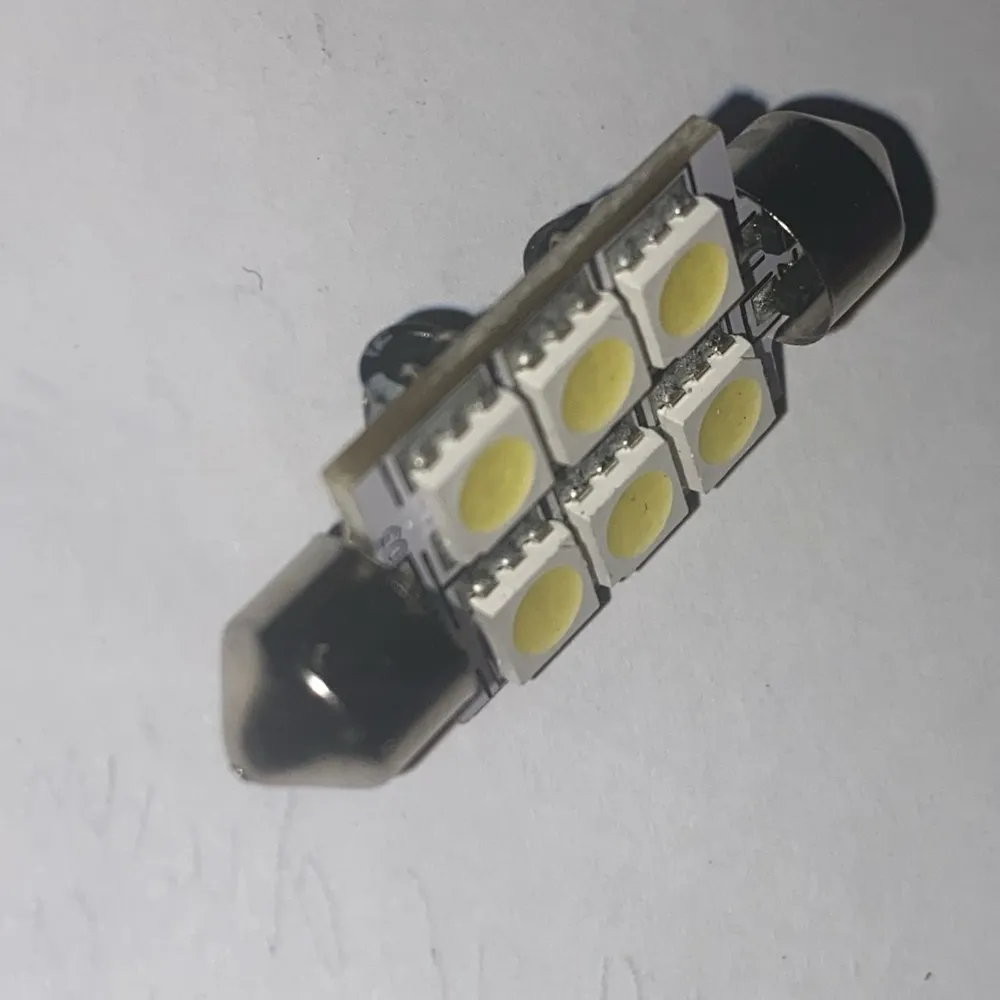 Автолампа F37mm 6-LED5050-12V (1,5W, 97Lm) Warm White