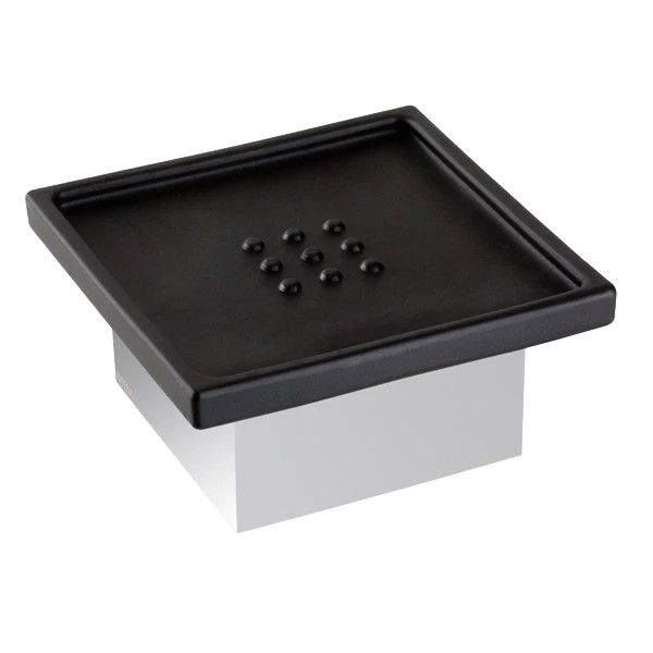Modern Art Soap holder, black frosted Soap dish